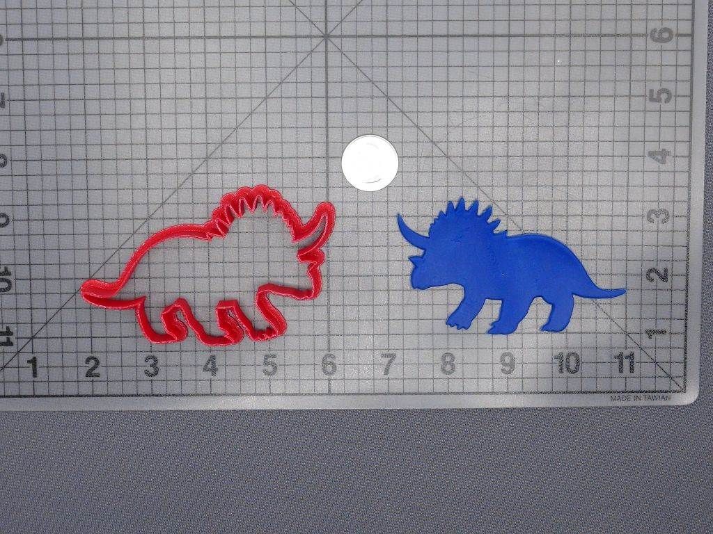 Triceratops Dinosaur 266-E944 Cookie Cutter Silhouette