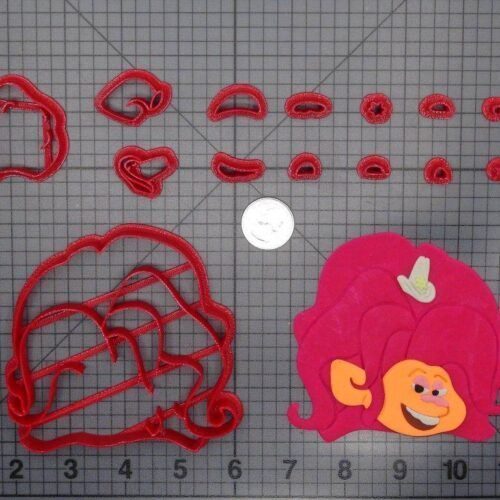 Trolls World Tour - Delta Dawn Head 266-F415 Cookie Cutter Set