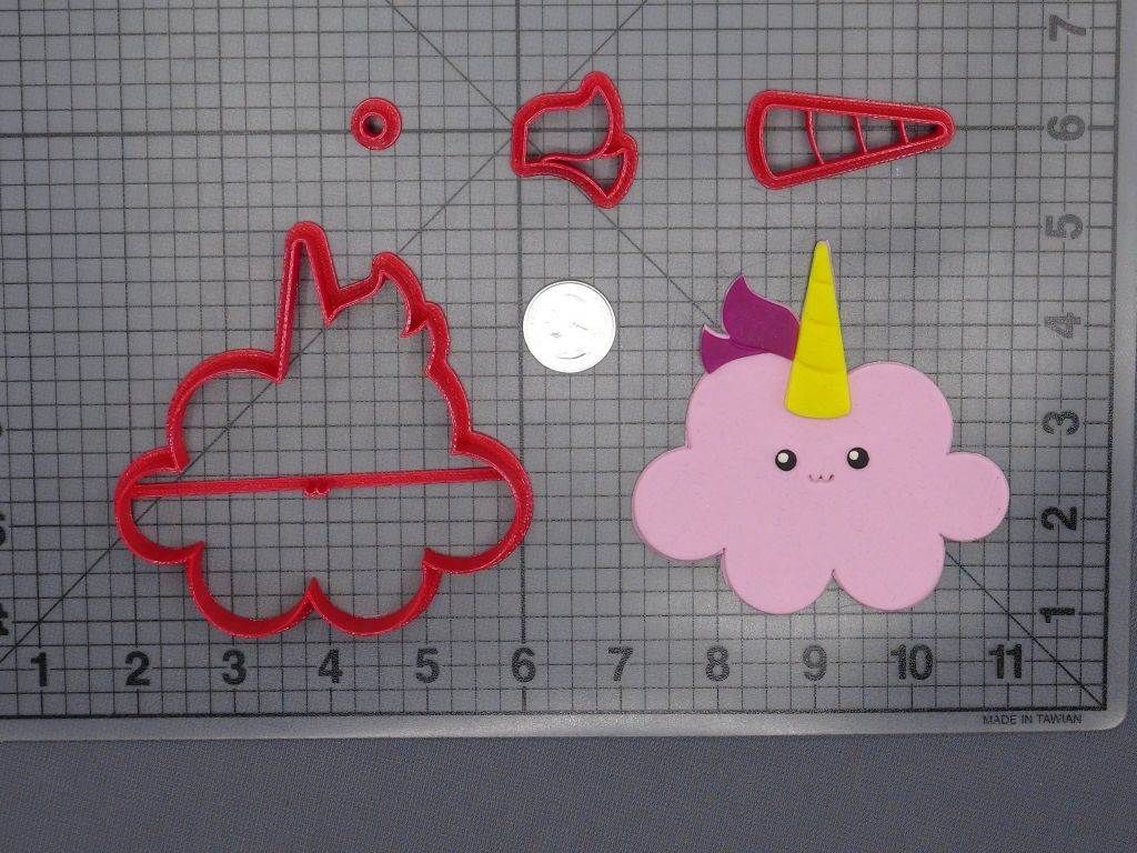 Unicorn Cloud 266-F414 Cookie Cutter Set