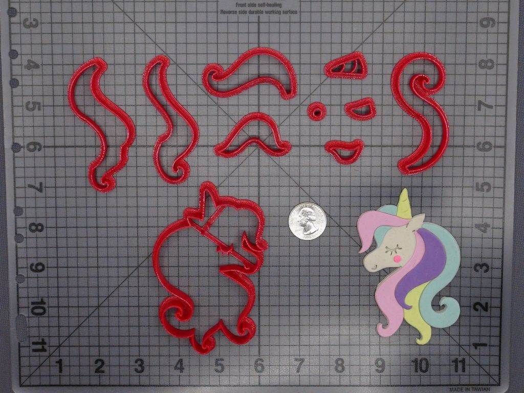 Unicorn Head 266-F367 Cookie Cutter Set