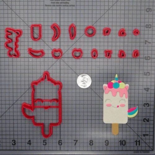 Unicorn Ice Cream 266-F300 Cookie Cutter Set