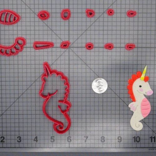 Unicorn Seahorse Body 266-F306 Cookie Cutter Set