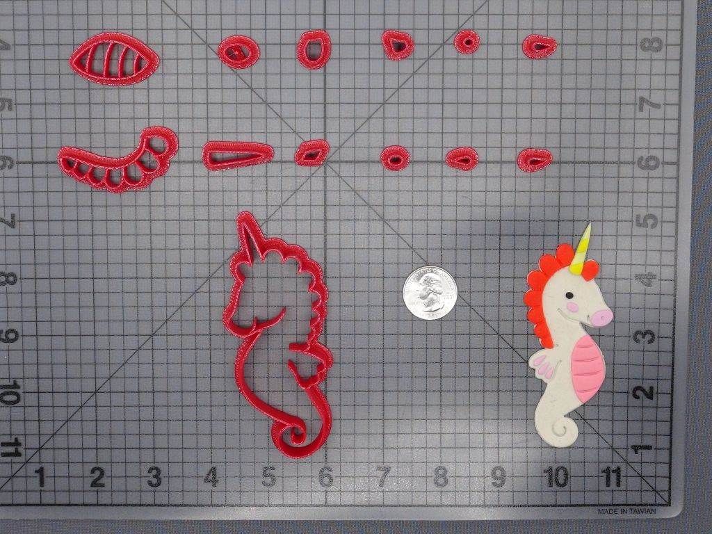 Unicorn Seahorse Body 266-F306 Cookie Cutter Set