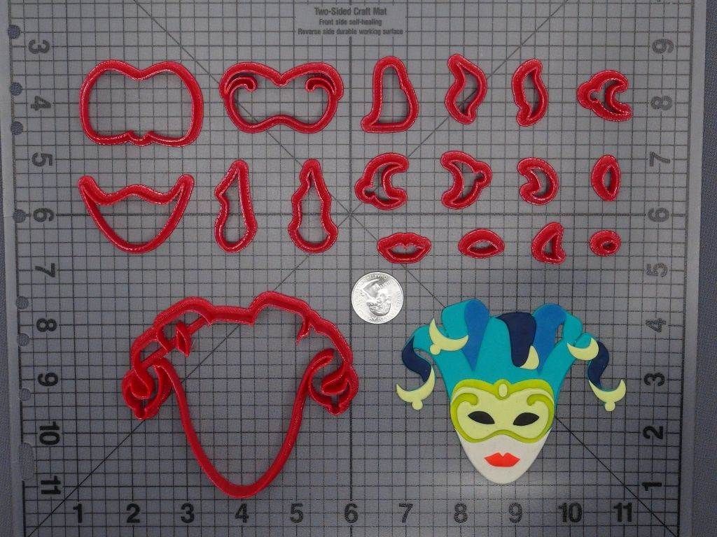 Venetian Mask 266-F370 Cookie Cutter Set