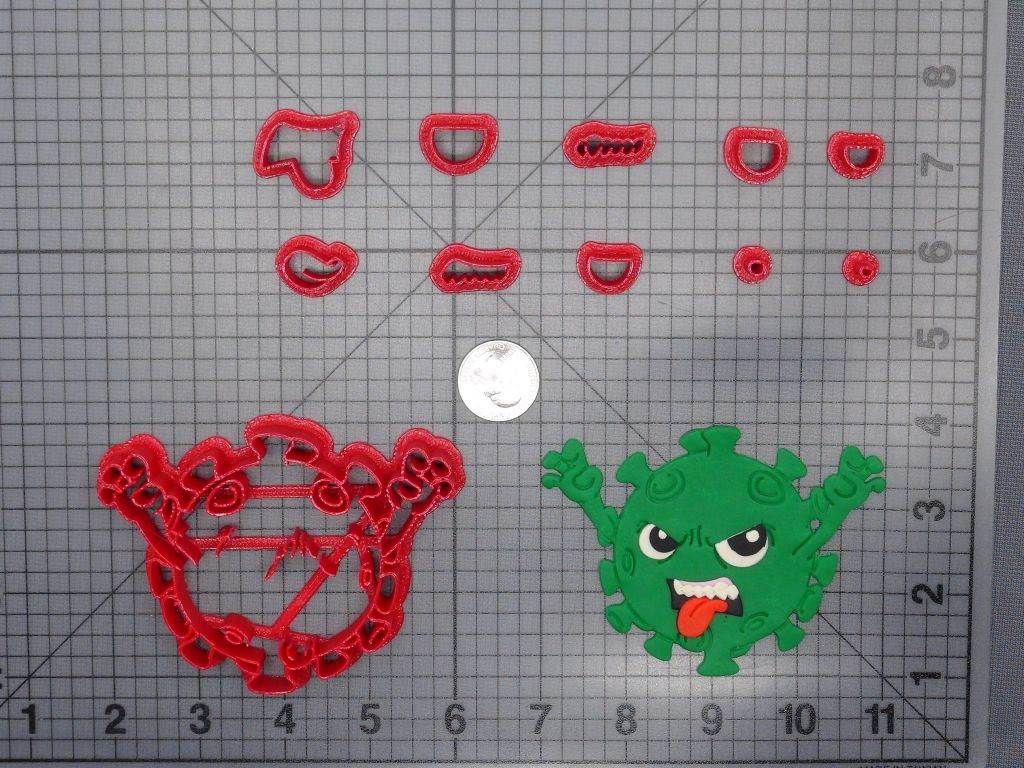Virus Germ 266-E461 Cookie Cutter Set