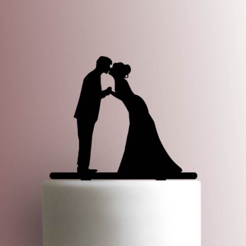 Wedding Couple Kissing 225-A461 Cake Topper