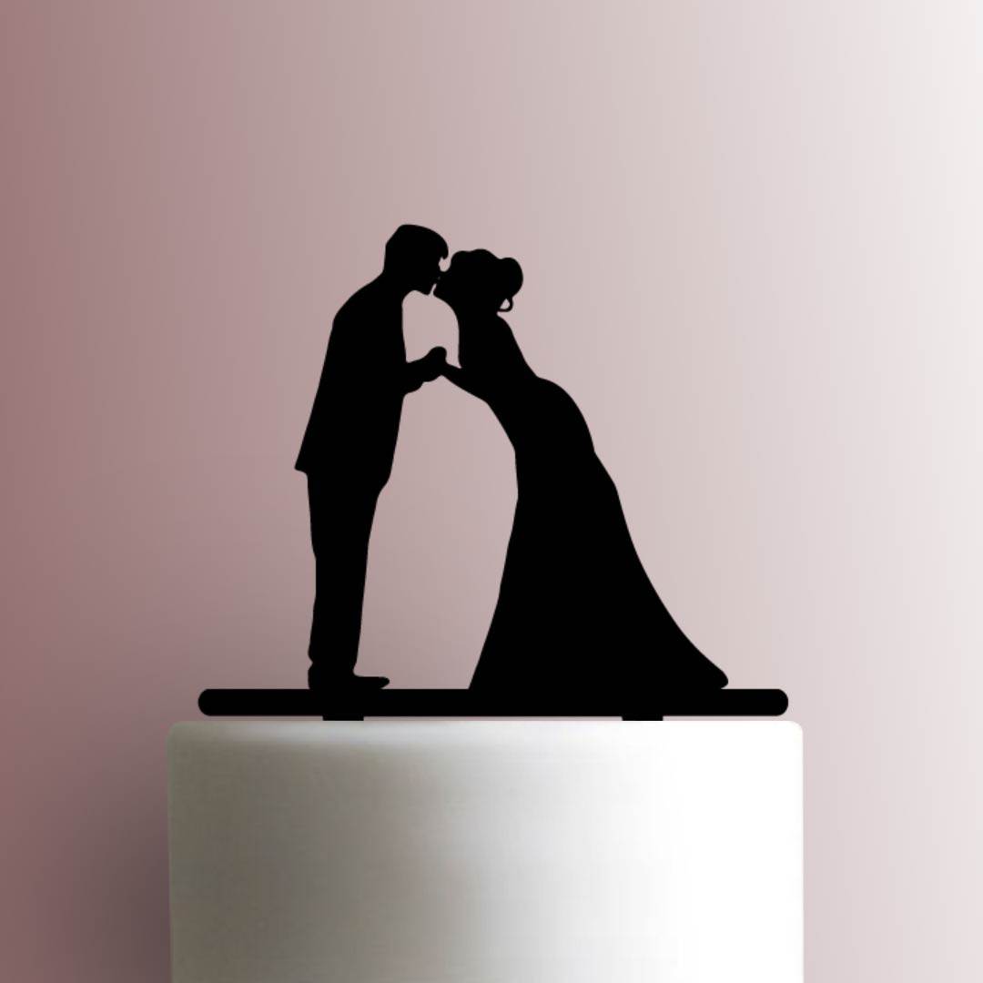 Wedding Couple Kissing 225-A461 Cake Topper