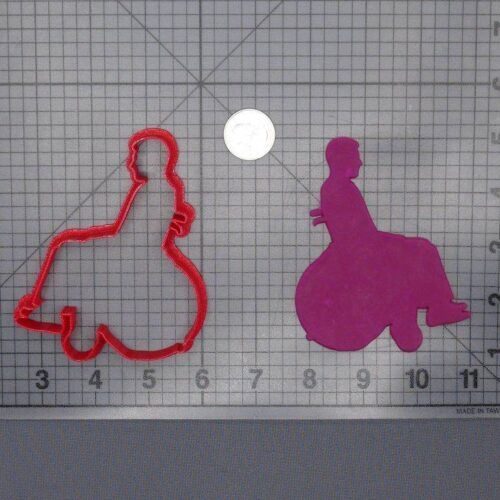 Wheelchair Man 266-F320 Cookie Cutter Silhouette