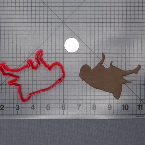 Woman Falling 266-F279 Cookie Cutter Silhouette