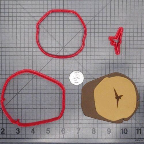 Wood Log 266-E971 Cookie Cutter Set