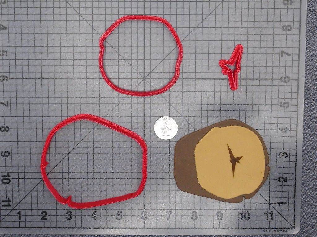 Wood Log 266-E971 Cookie Cutter Set