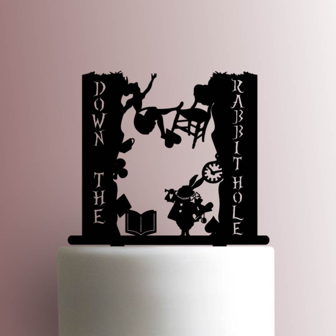 Alice in Wonderland - Down the Rabbit Hole 225-A528 Cake Topper