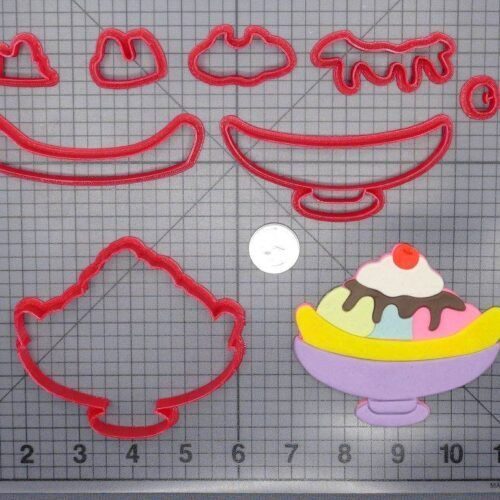 Banana Split Ice Cream 266-F988 Cookie Cutter Set