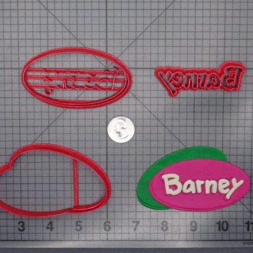 Barney Logo 266-F944 Cookie Cutter Set