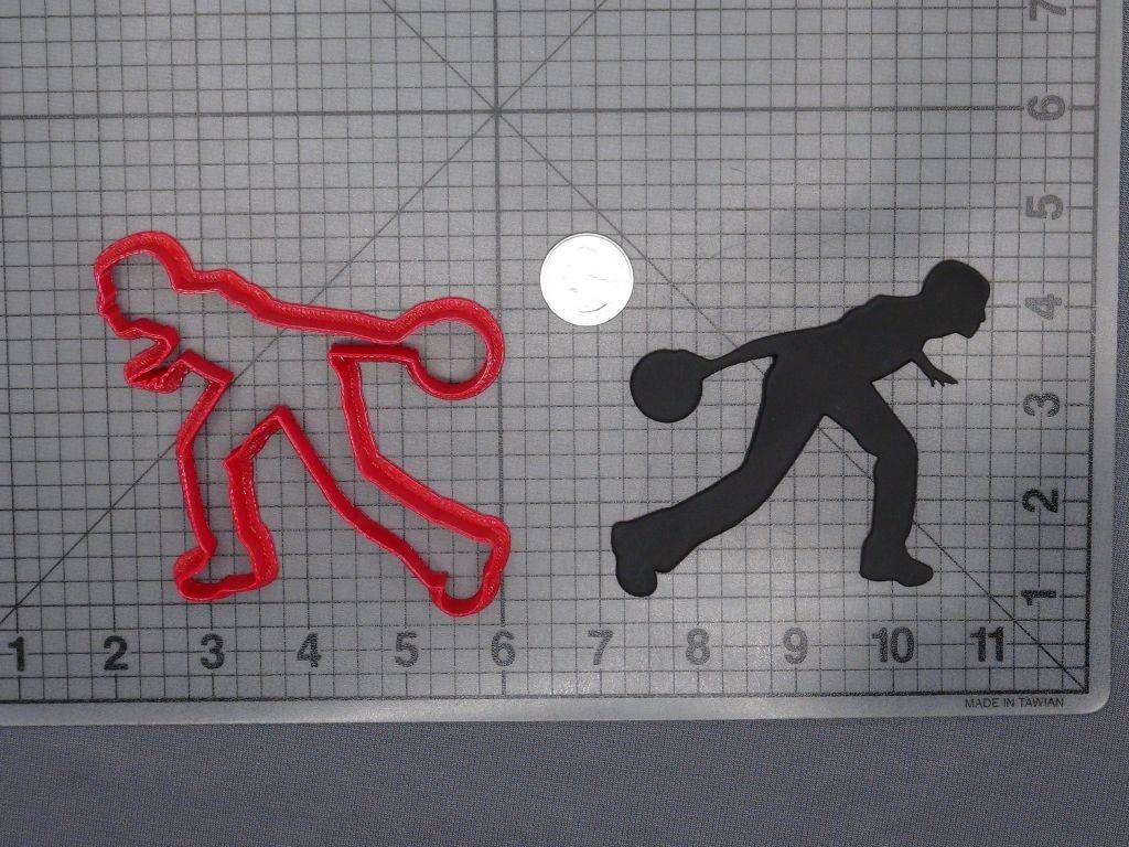 Bowling Stance 266-F861 Cookie Cutter Silhouette