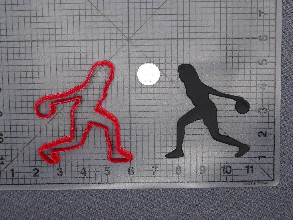Bowling Stance 266-F862 Cookie Cutter Silhouette