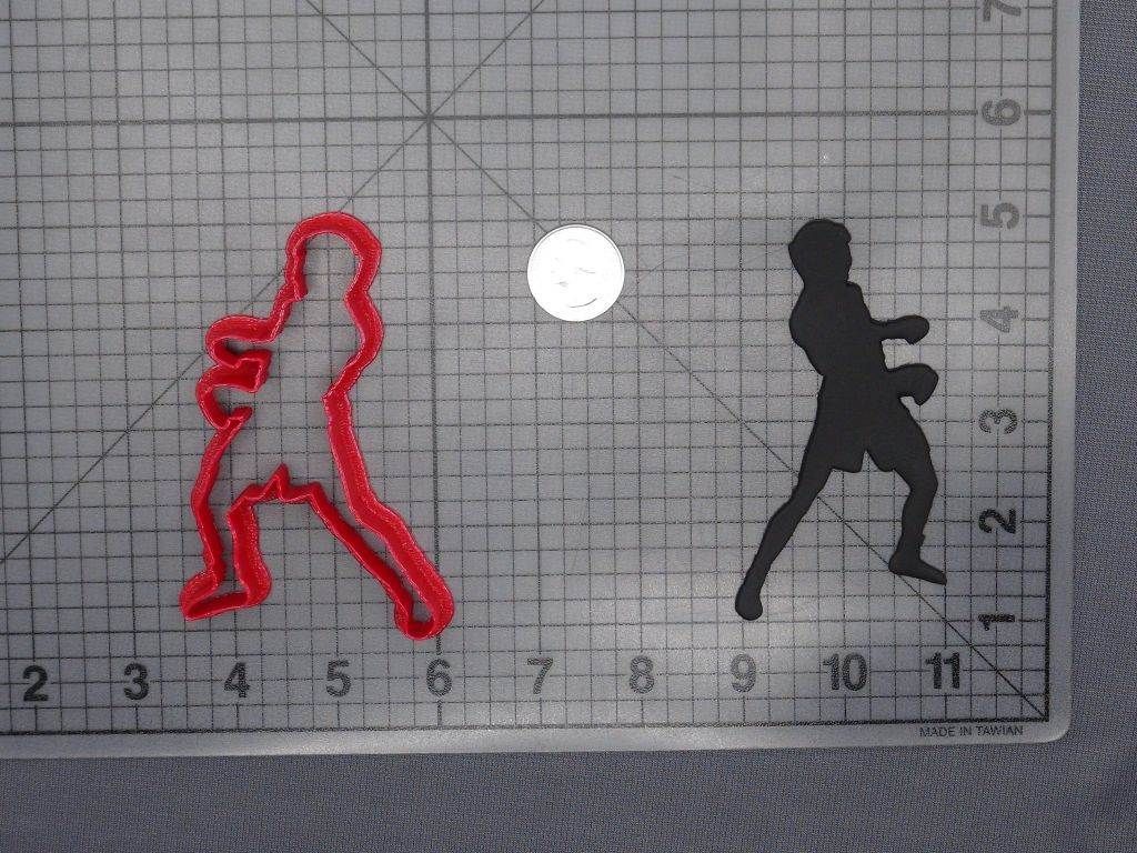 Boxing Stance 266-F865 Cookie Cutter Silhouette