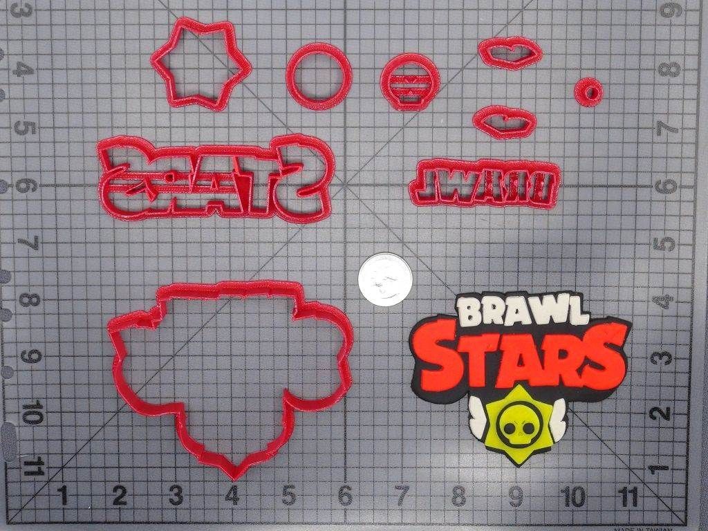 Brawl Stars Logo 266-G052 Cookie Cutter Set