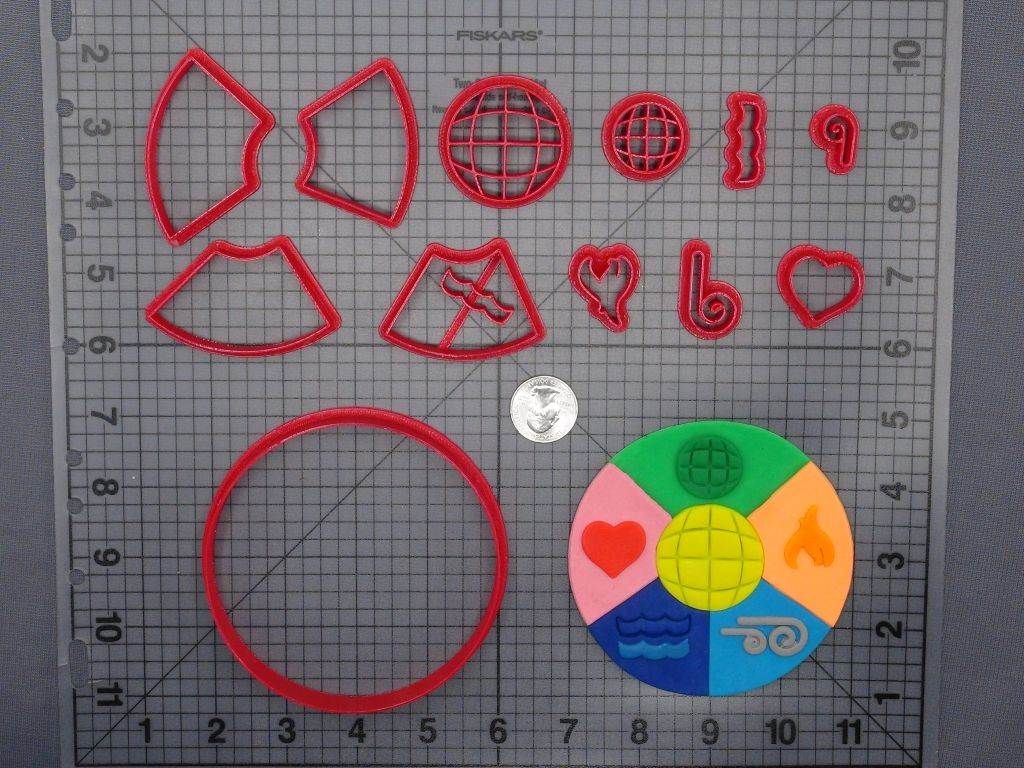Captain Planet - Elements Ring 266-F874 Cookie Cutter Set