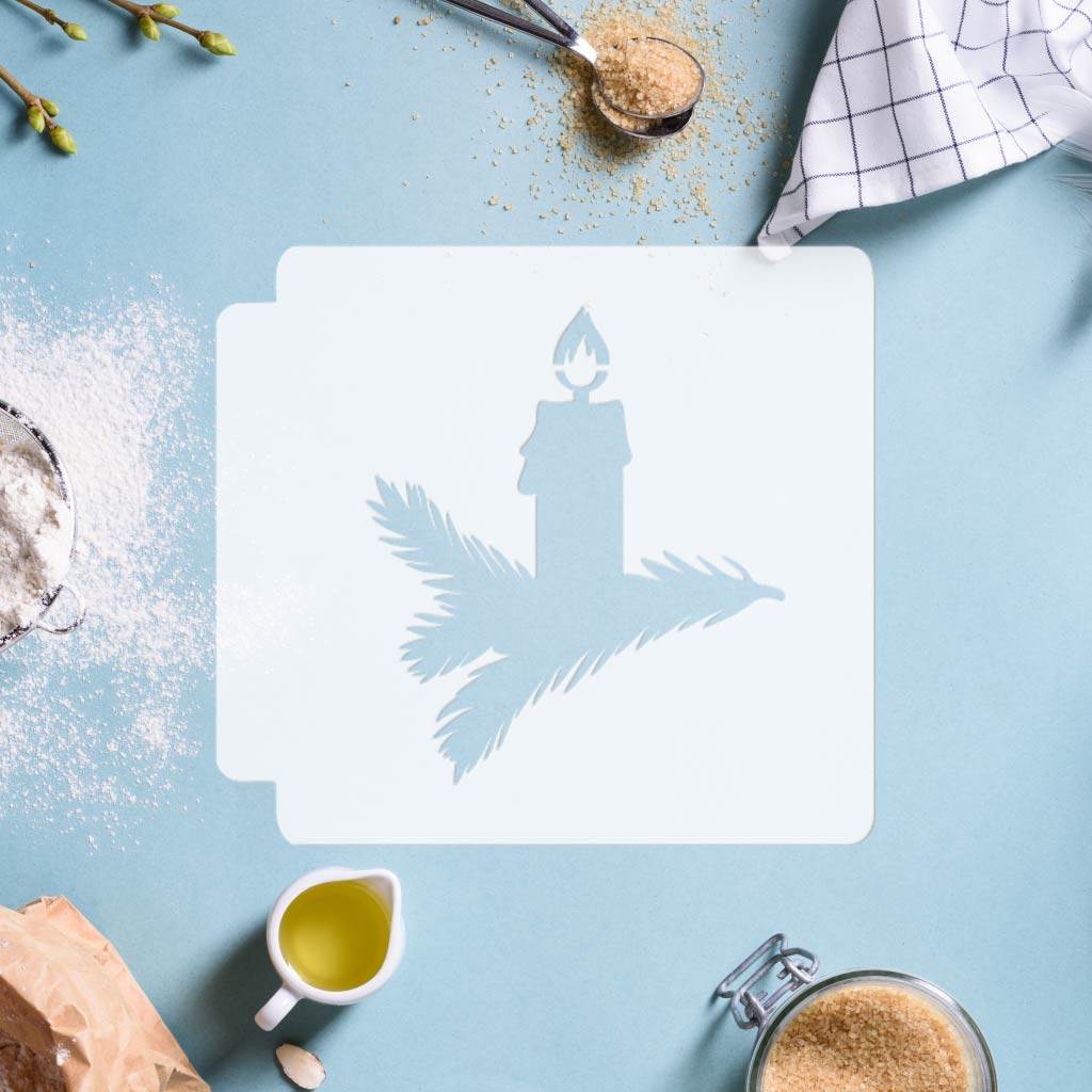 Christmas - Candle 783-E394 Stencil