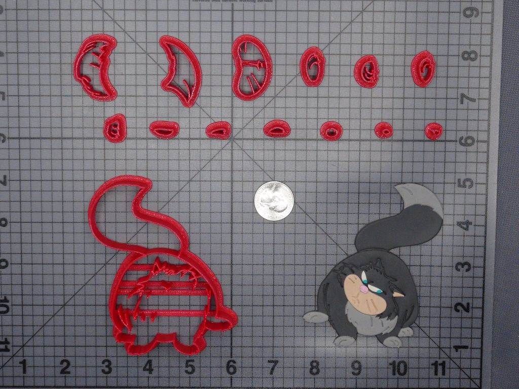 Cinderella - Lucifer Cat Body 266-F844 Cookie Cutter Set