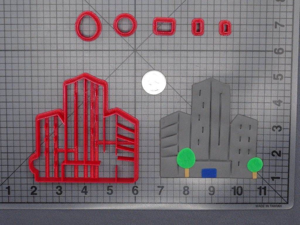 City Buildings 266-F893 Cookie Cutter Set
