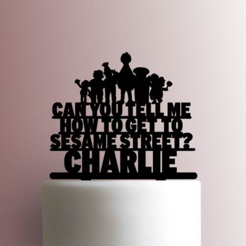 Custom Sesame Street Name 225-A474 Cake Topper