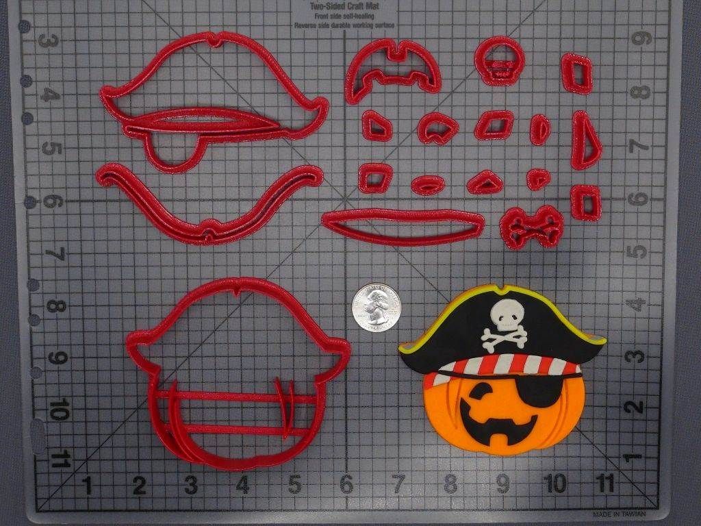 Halloween - Pirate Jack O Lantern 266-F536 Cookie Cutter Set