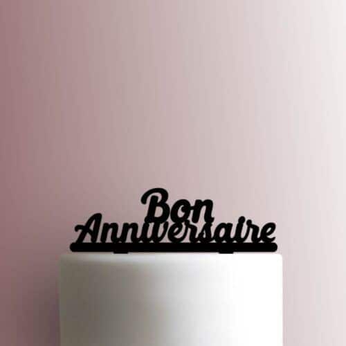 Happy Birthday in Romanized French 225-A467 Cake Topper
