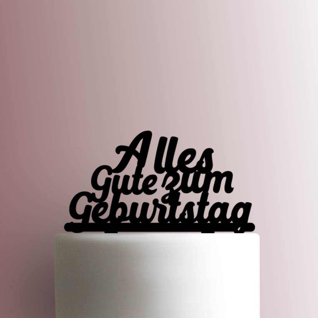 Happy Birthday in Romanized French 225-A467 Cake Topper