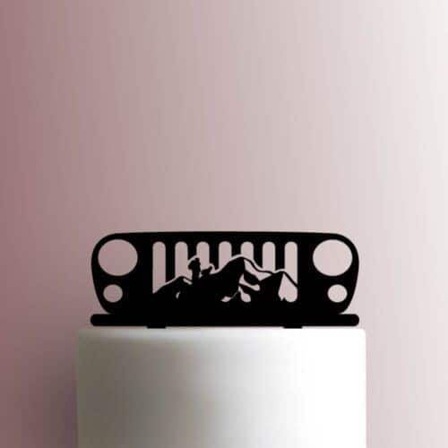 Hiking Jeep Grill 225-A581 Cake Topper