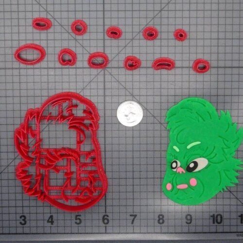 How the Grinch Stole Christmas - Grinch Baby Head 266-F912 Cookie Cutter Set