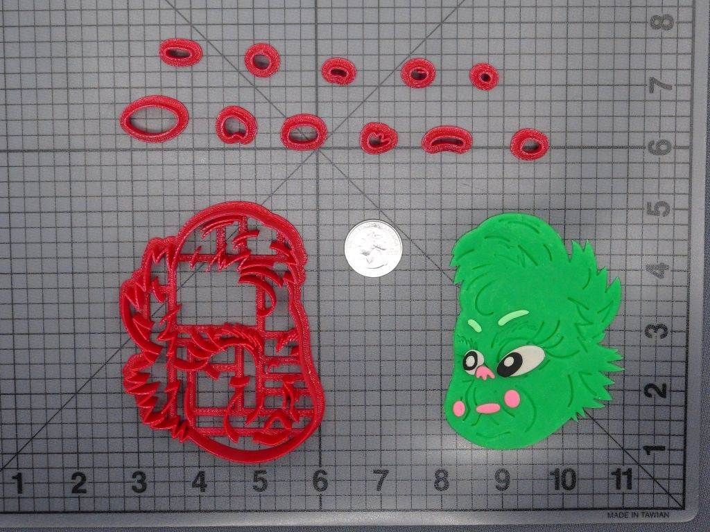 How the Grinch Stole Christmas - Grinch Baby Head 266-F912 Cookie Cutter Set