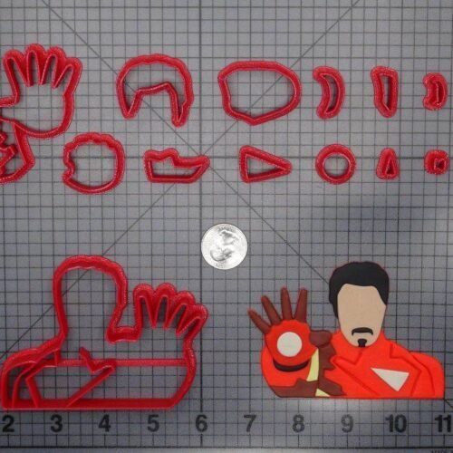 Iron Man Tony Stark 266-D362 Cookie Cutter Set