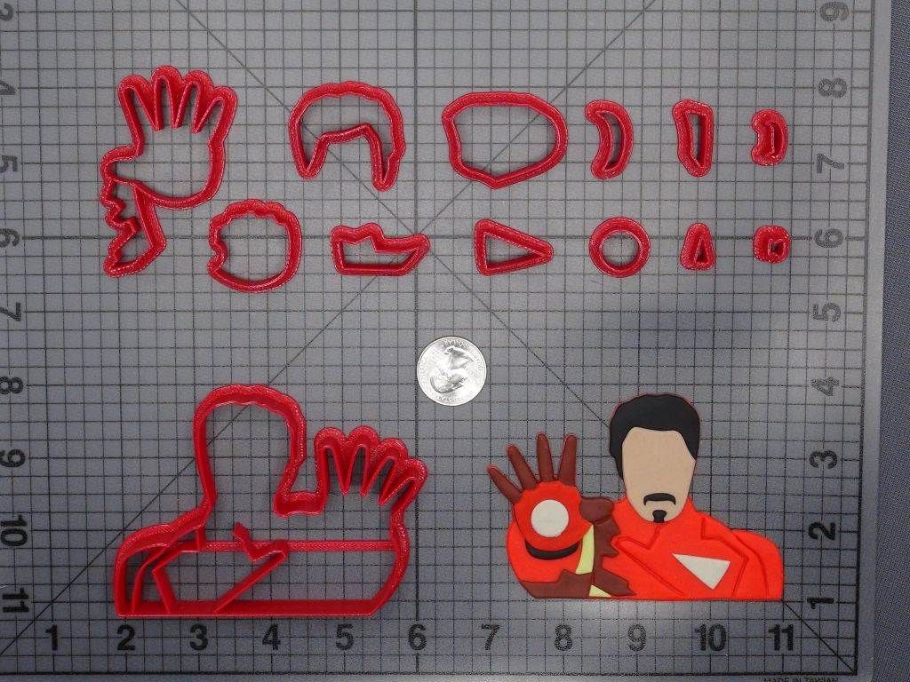 Iron Man Tony Stark 266-D362 Cookie Cutter Set