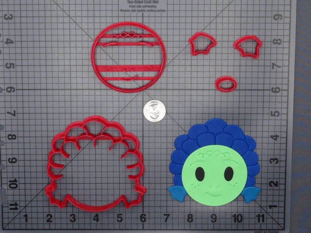 Luca Sea Monster Head 266-F965 Cookie Cutter Set