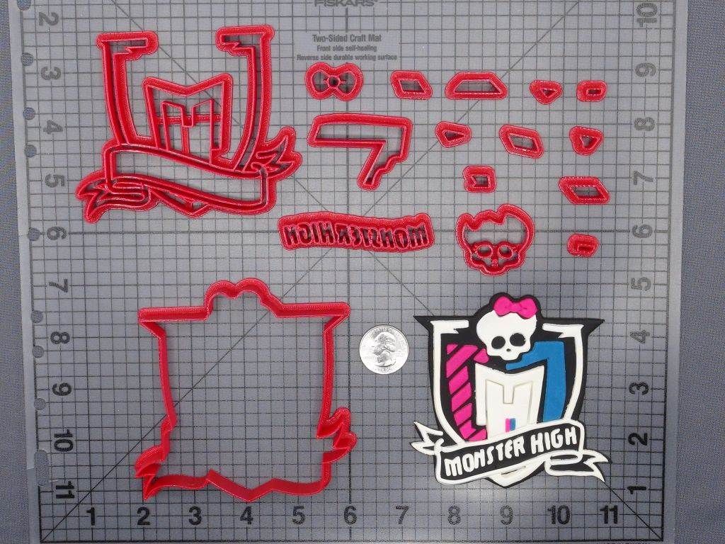 Monster High Logo 266-F983 Cookie Cutter Set