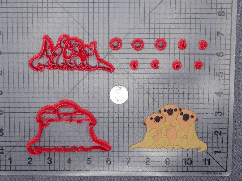 Otters 266-G033 Cookie Cutter Set
