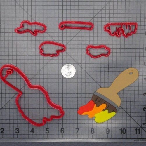 Paint Brush 266-F855 Cookie Cutter Set