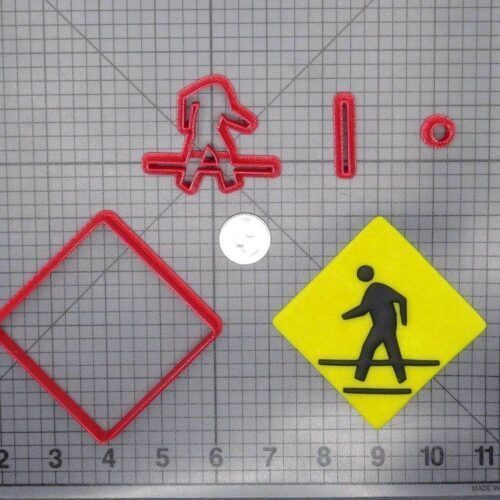 Pedestrian Crossing Sign 266-F999 Cookie Cutter Set