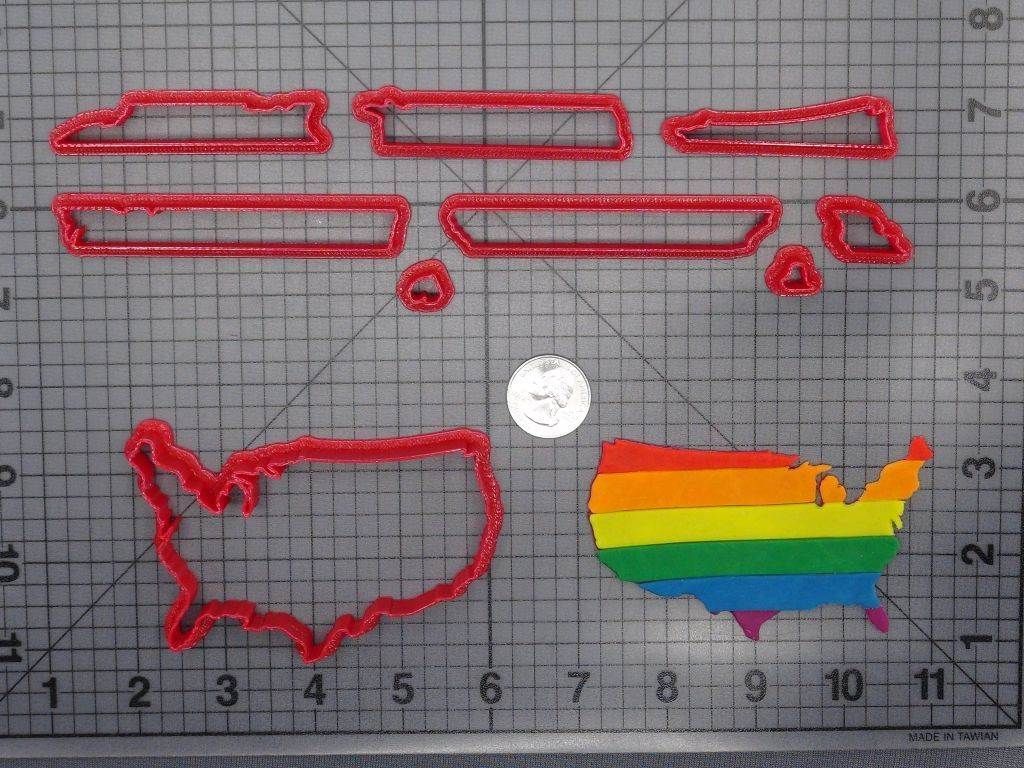 Rainbow United States 266-F848 Cookie Cutter Set