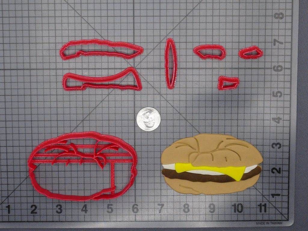 Sausage Egg and Cheese Sandwich 266-F920 Cookie Cutter Set