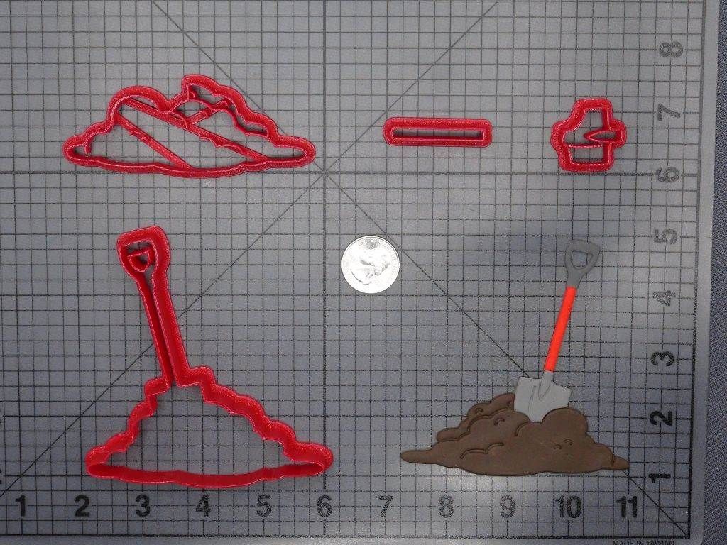 Shovel in Dirt 266-F960 Cookie Cutter Set