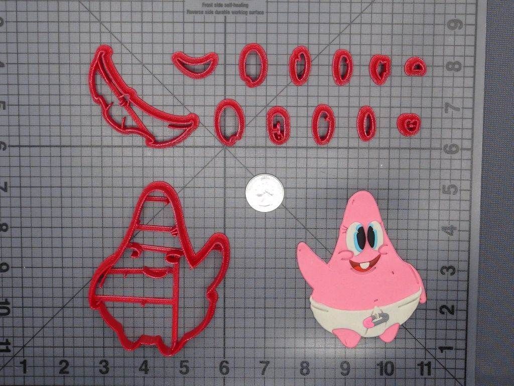 Spongebob Squarepants - Patrick Baby Body 266-E960 Cookie Cutter Set