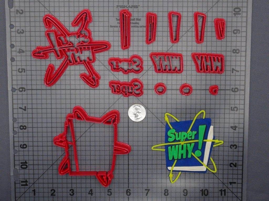 Super Why Logo 266-F789 Cookie Cutter Set