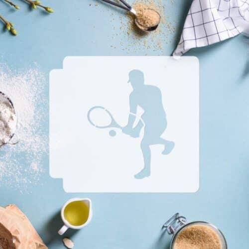 Tennis Player 783-E563 Stencil