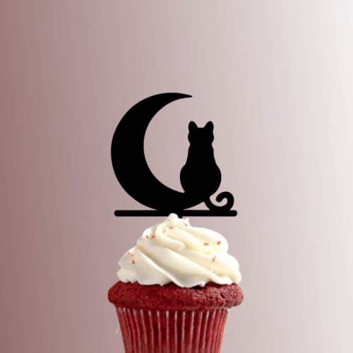 Cat on Moon 228-491 Cupcake Topper