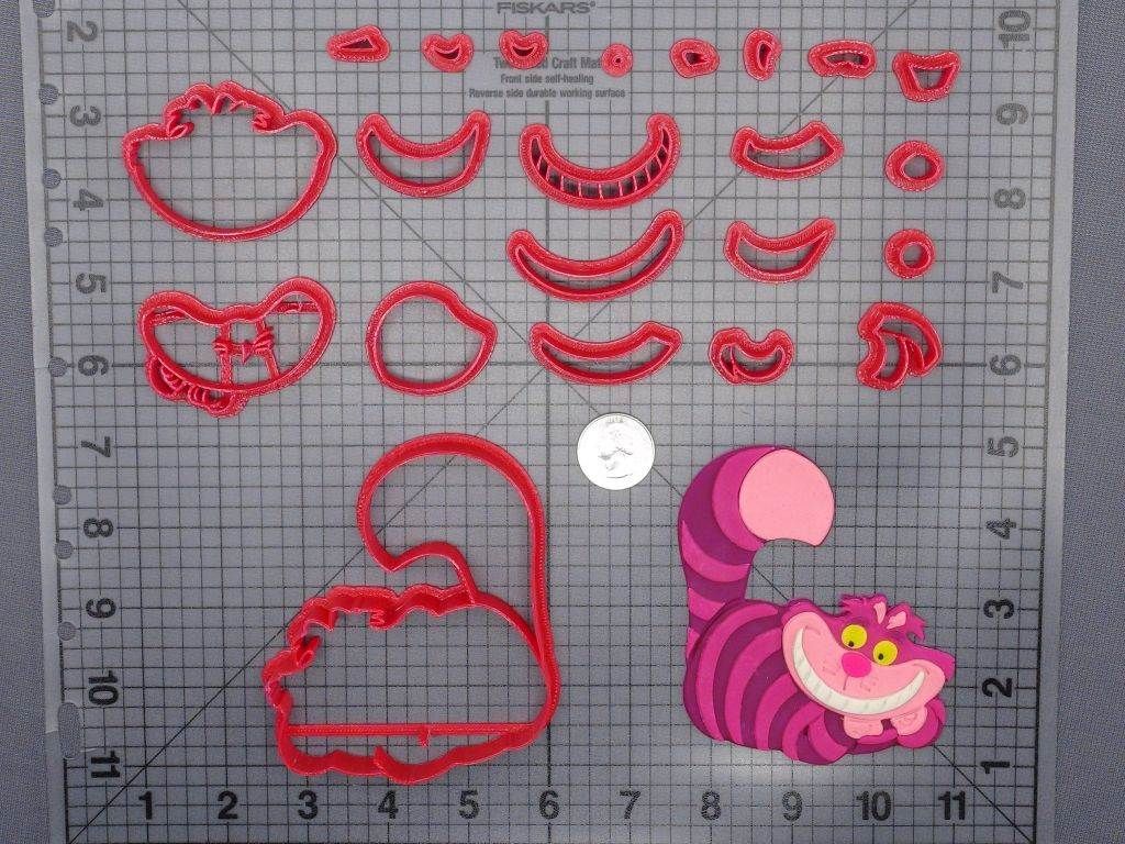 Alice in Wonderland - Cheshire Cat Body 266-G051 Cookie Cutter Set