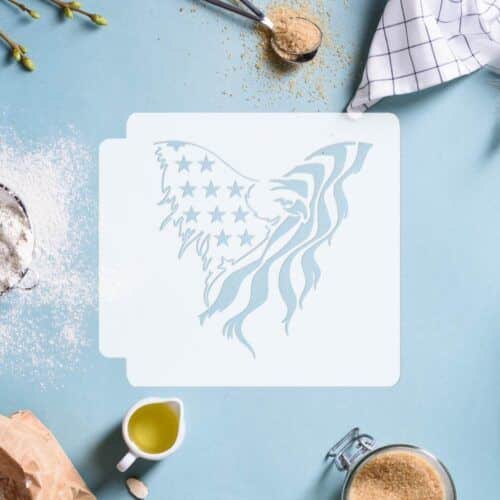 American Flag Eagle Bird 783-E954 Stencil