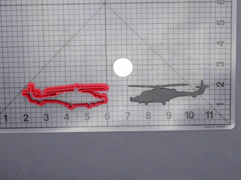 Apache Helicopter 266-E056 Cookie Cutter Silhouette